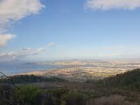 Italien, Auffahrt zum Vesuv, Blick nach Neapel und Ischia