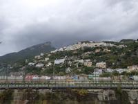 Italien, Amalfiküste, Blick von Vietri sul mare nach Raito