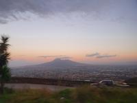 Italien, Amalfiküste, Vesuv früh morgens