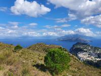 Italien, Insel Capri, Blick zum Vesuv und der sorrentinischen Halbinsel