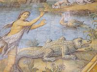 Italien, Insel Capri, Anacapri, Kirche S.Michele, Fussbodenmosaik