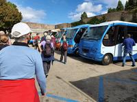 Italien, Insel Capri, Anacapri, Busplatz