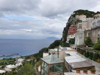 Italien, Insel Capri, Blick zum Vesuv