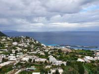 Italien, Insel Capri, Blick nach Ischia, Insel Procida und zu den phlegräischen Feldern