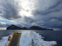 Italien, Fährrückfahrt von Capri nach Sorrent