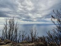 Italien, Amalfiküste, Götterweg, Blick aufs Meer