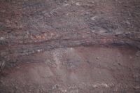 Verschiedene Farben eines Vulkankrater