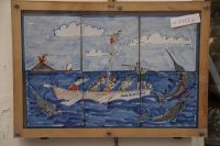 Schwertfischfang liparischer Seeleute vor dem Stromboli