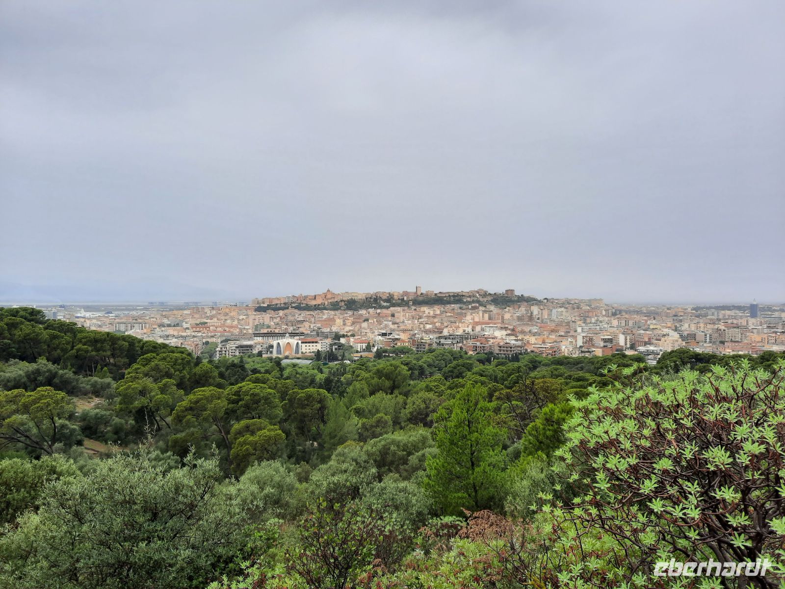 Cagliari - Monte Urpinu (Blick zur Altstadt)