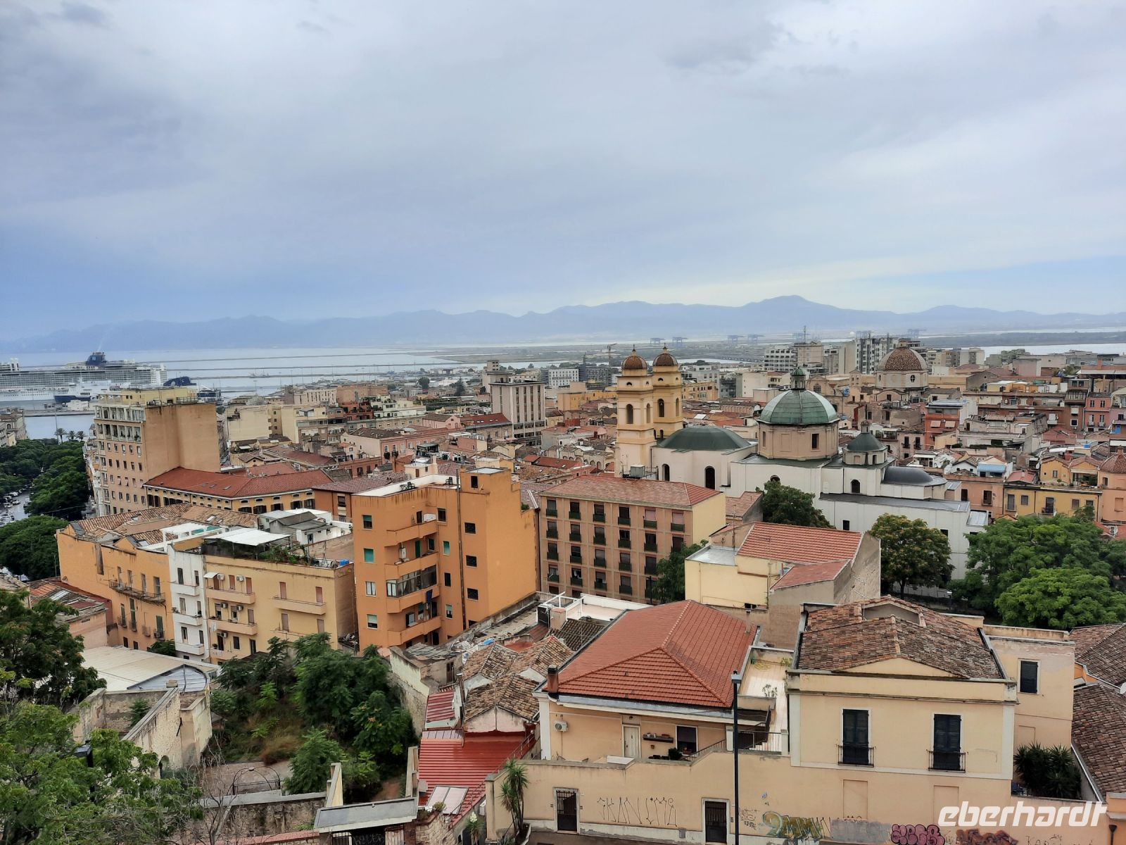 Cagliari - Ausblick von der Altstadt Castello