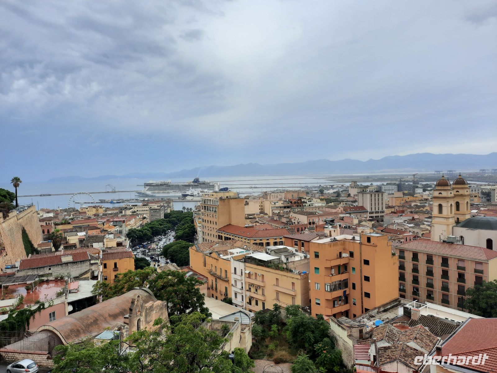 Cagliari - Ausblick von der Altstadt Castello
