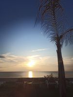 Sonnenaufgang am Hotel 