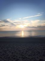 Sonnenaufgang am Hotel 