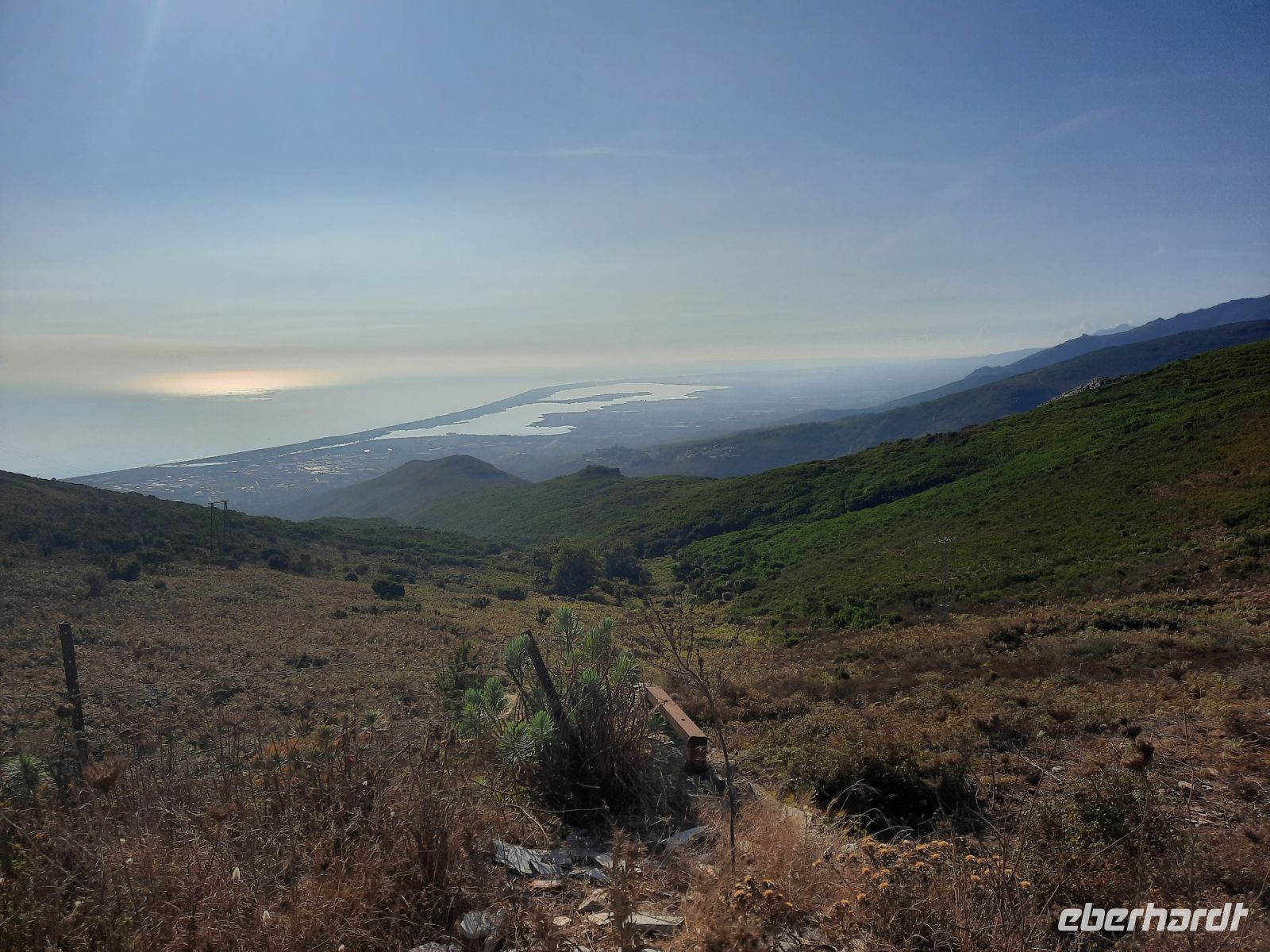 Col de Teghime - Blick zum Lagunensee Biguglia