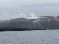  seltener Anblick: der Vulcano raucht