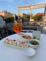 Aperitivo auf der Dachterrasse des Hotels