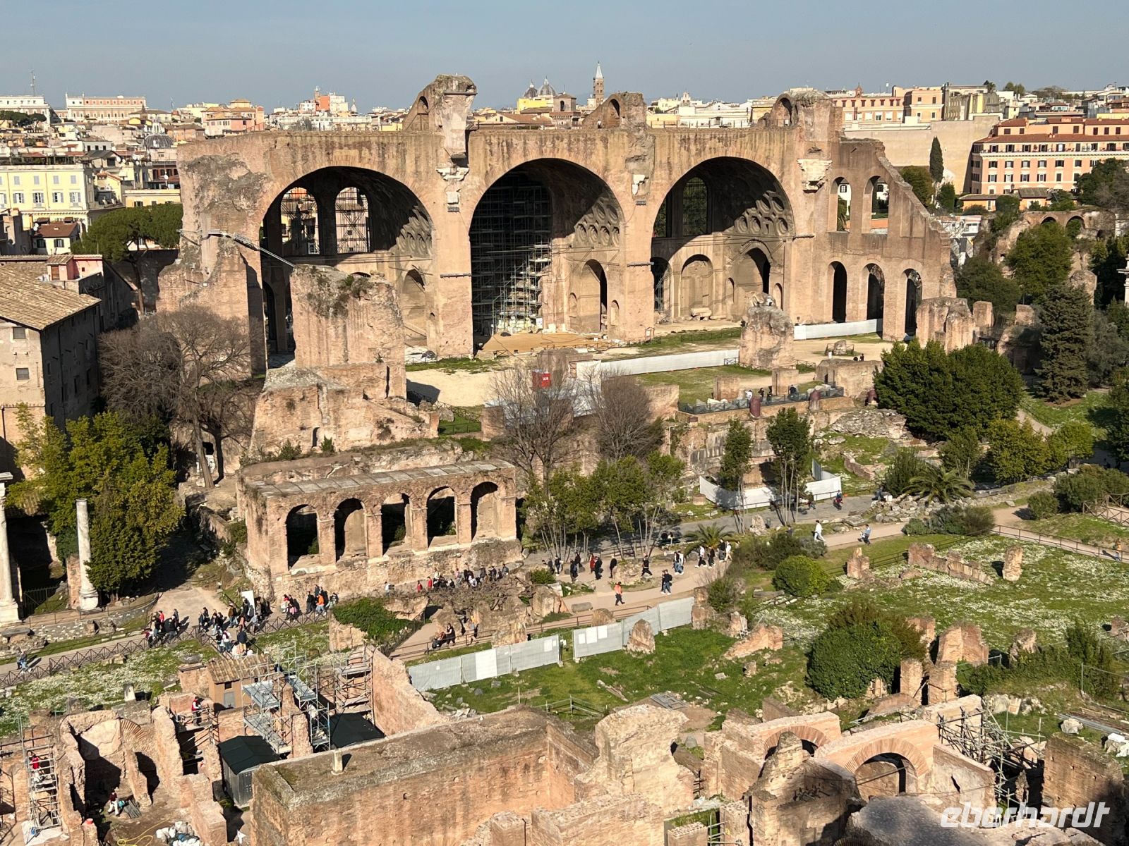 Blick vom Palatin auf Forum Romanum