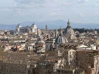 Blick von Engelsburg auf die andere Tiberseite