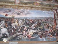 Vatikanische Museen: Stanzen des Raffael: Schlacht an der Milvischen Brücke zwischen Konstantin und Maxentius