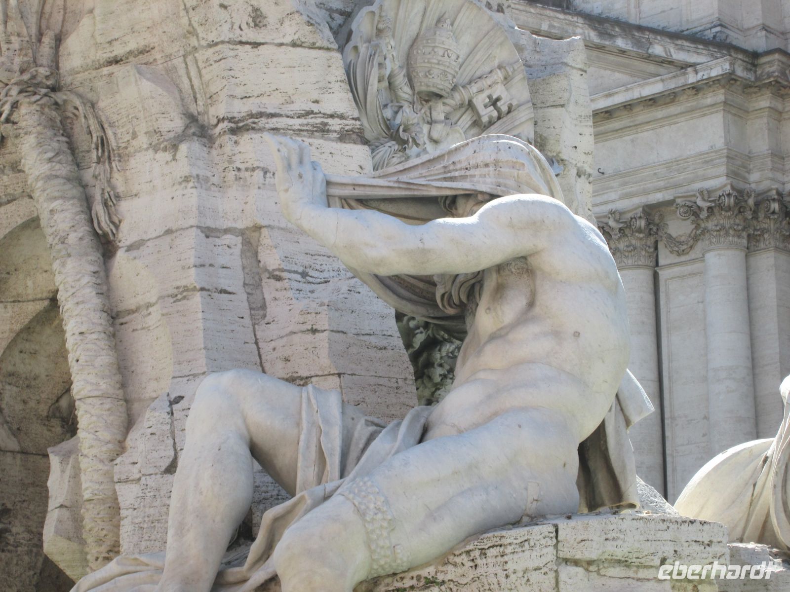 Relief am Vierströmebrunnen: der Nil