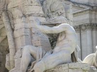 Relief am Vierströmebrunnen: der Nil