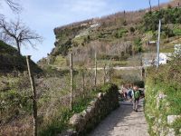 Beginn der Wanderung auf dem Götterweg