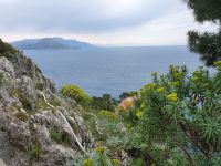 Insel Capri, Villa Malaparte und Blick zur sorrentinischen Halbinsel und Amalfitana