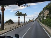 Fahrt auf der Küstenstrasse von Sorrent zur Autobahn