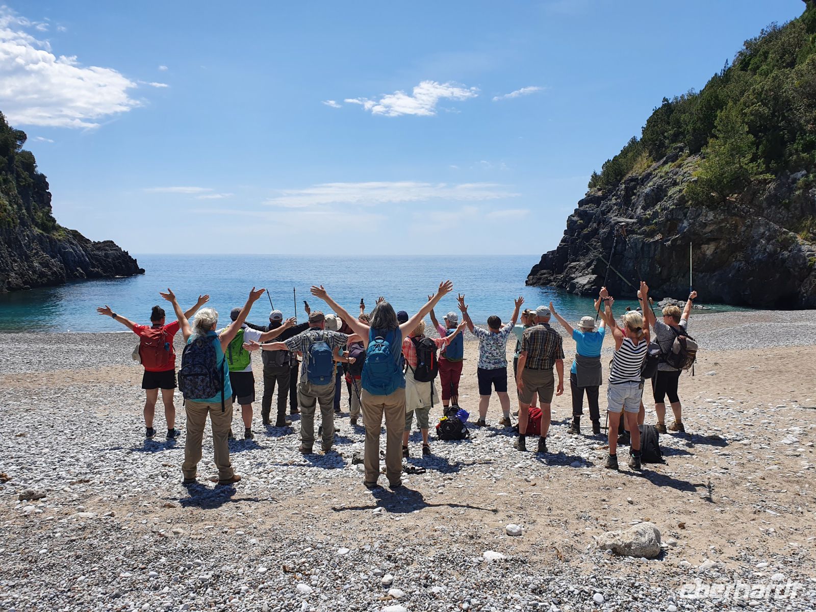 Badebucht auf der Wanderung von Marina di Camerote