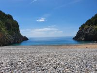 einsame Badebucht...