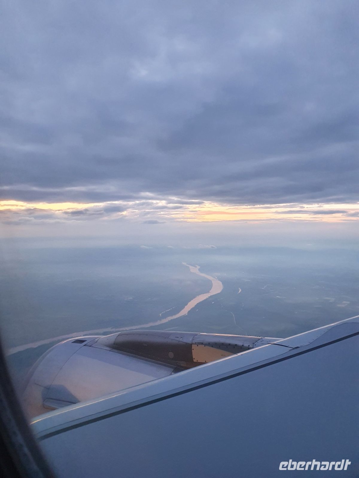 Anflug auf Frankfurt/Main