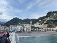 Ankunft mit dem Boot in Minori