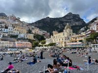Trubel am Strand von Positano