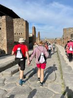 Wandern durch die Straßen von Pompeji