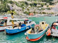 Fischerboote vor Amalfi