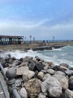 Stürmisches Meer in Amalfi