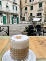 Ein wohlverdientes Päuschen mit Café latte