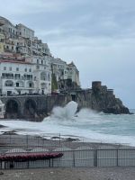 Stürmisches Meer vor Amalfi