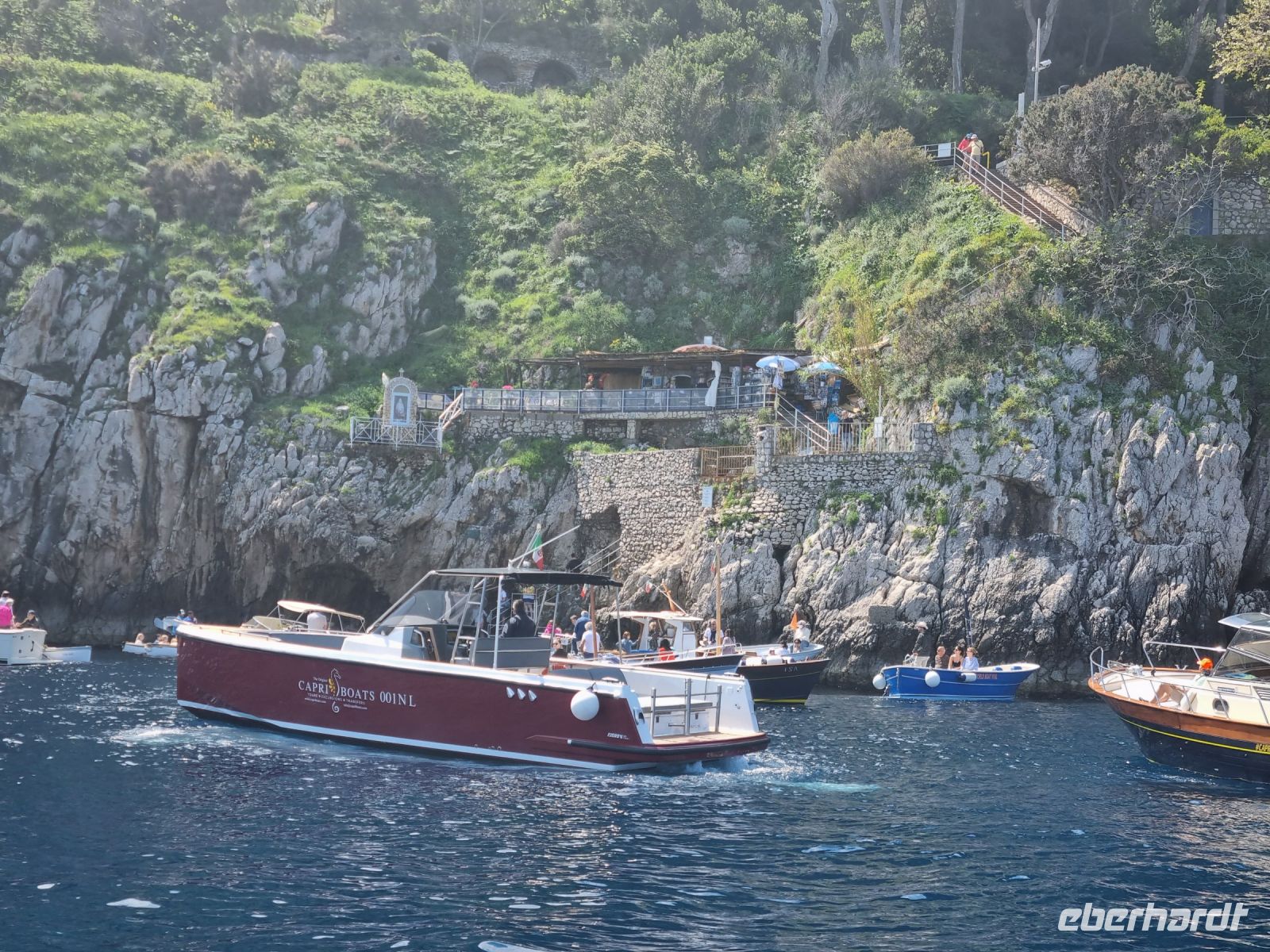 Insel Capri - Eingang zur Blauen Grotte...