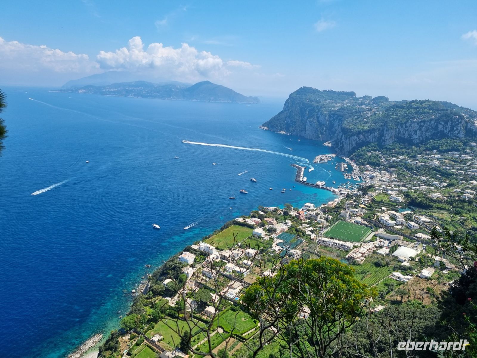 Insel Capri - Blick von Anacapri nach Marina Grande 