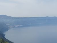 Blick nach Messina in Richtung Sizilien