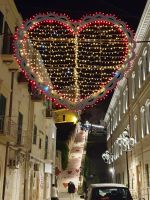 Apulien, Gargano, Vieste bei Nacht