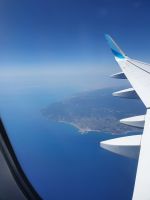 Heimflug, Gargano von oben