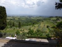 Blick über die Toskana von Siena