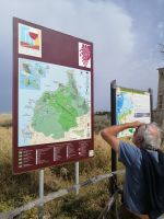 Infotafel über die Salinen von Trapani