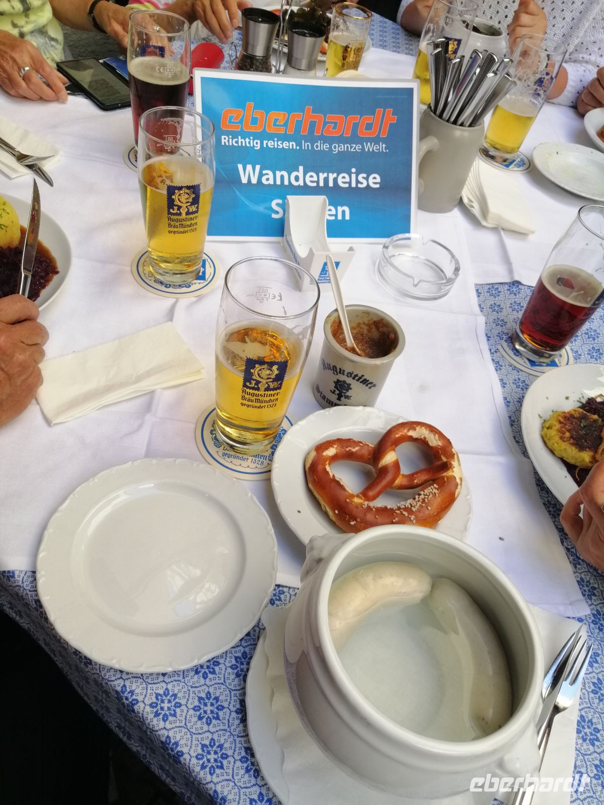 bayrisches Essen nach einer sizilianischen Wanderreise:-)