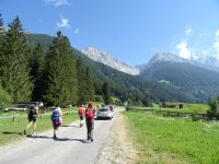 Vom Parkplatz Mittertal