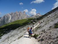 Herrliche Bergpanoramen in den Sextener Dolomiten