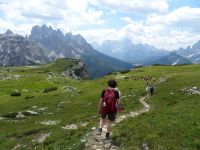 Herrliche Bergpanoramen in den Sextener Dolomiten