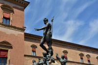 Bologna - Neptun-Brunnen - der Dreizack dieses Neptuns wurde zum Firmenlogo der Automarke Maserati
